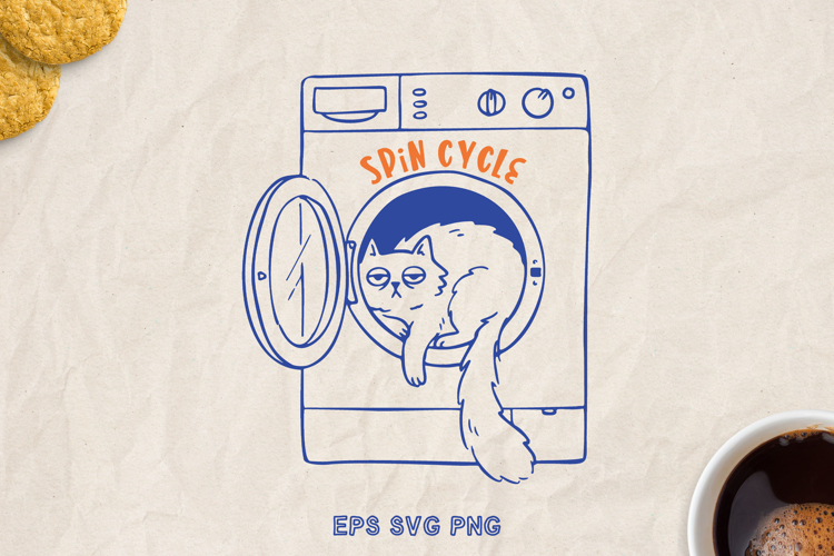 Funny Cat SVG PNG, Sarcastic Quote, Hand Drawn Cat Clipart.