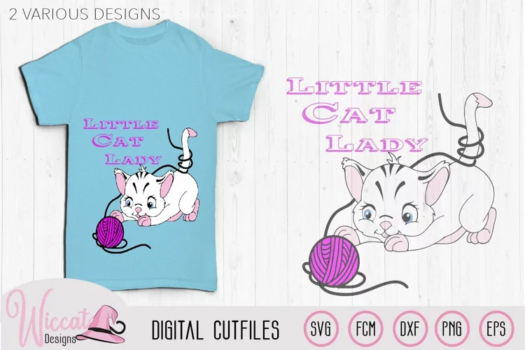 Little Cat Lady svg, digital svg cut file