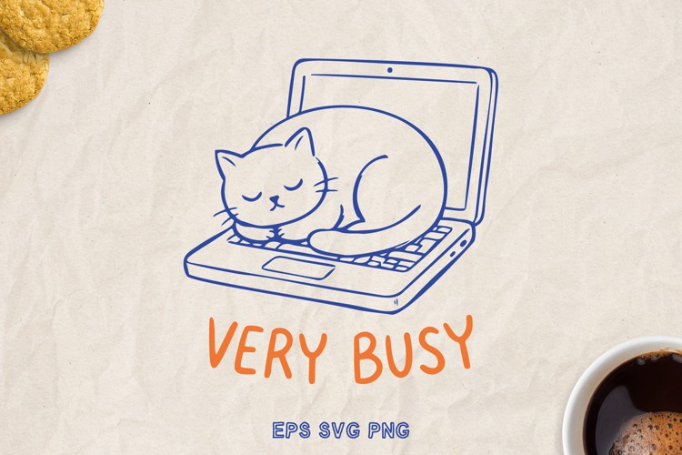 Funny Cat SVG PNG, Sarcastic Quote, Hand Drawn Cat Clipart.