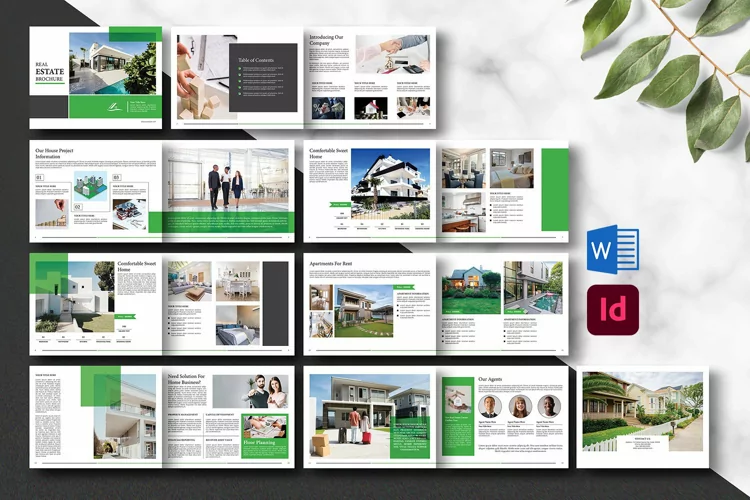 Real Estate Brochure / Catalog, Indesign & Word Template