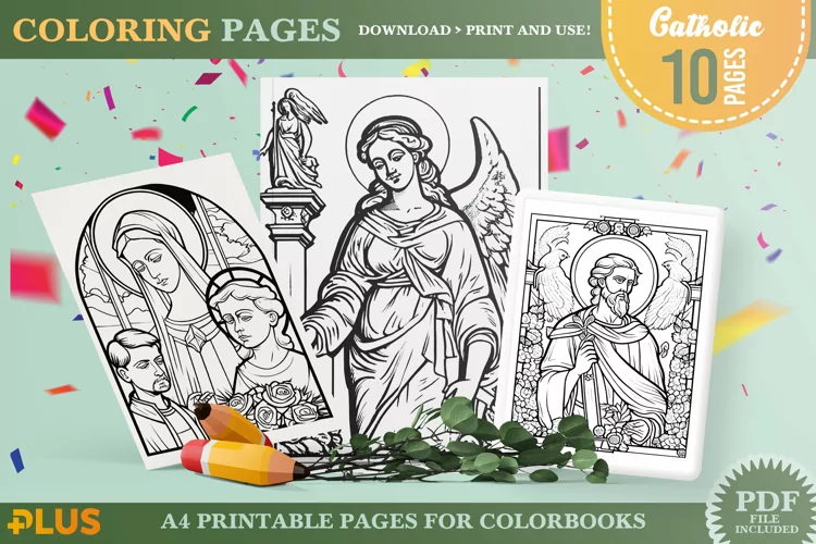 Catholic Coloring Pages - Religious Printable Coloring Book