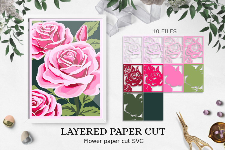 Paper cut / Papercut flower / Papercut roses