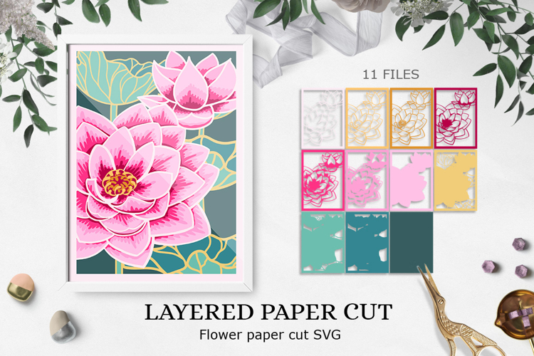 Paper Flowers Svg Image 4
