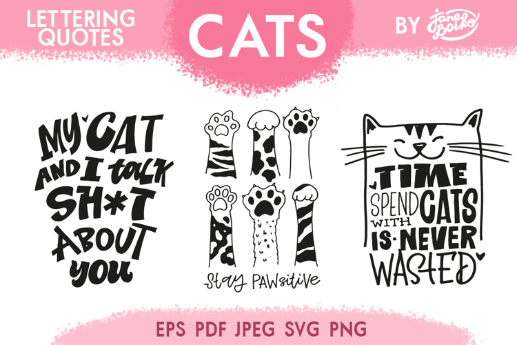 Cats Lettering Quotes