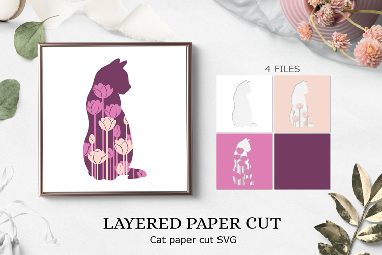 Cat paper cricut| Cricut Design|Cat papercut