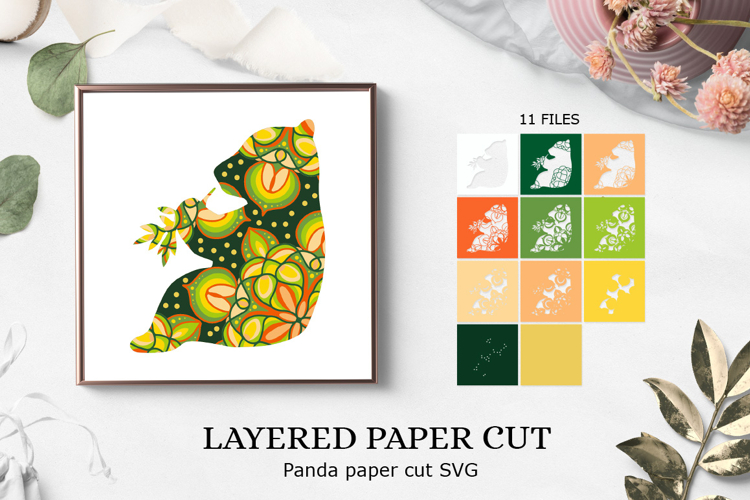 Mandala layered paper cut / mandala svg / 3d shadow box