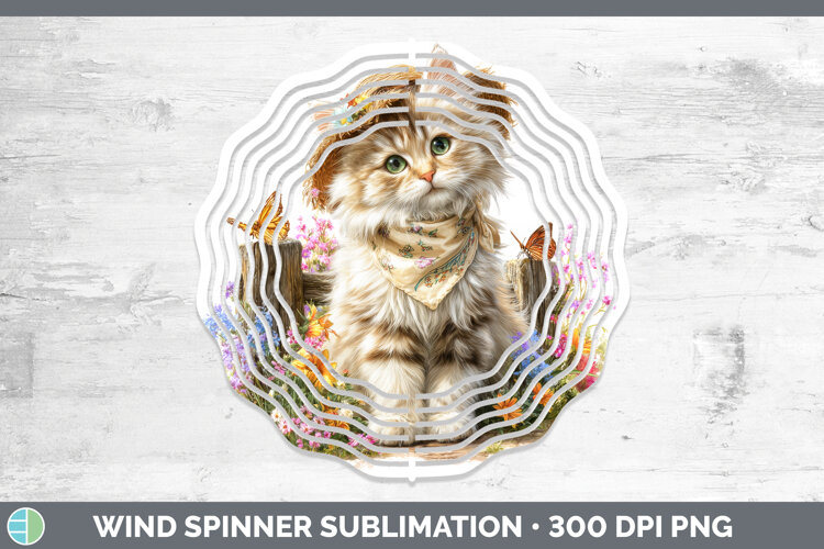 GorgeousCats Bandana Summer Wind Spinner design.