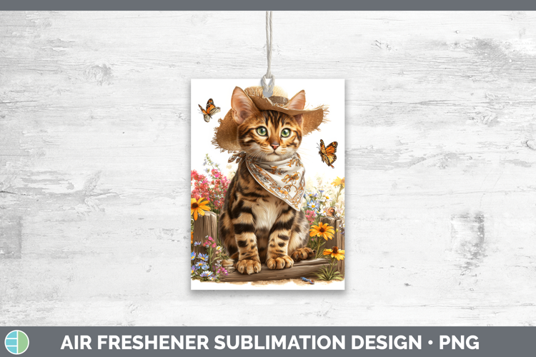 Bengal Air Freshener Cats Bandana Summer Sublimation Car Fre