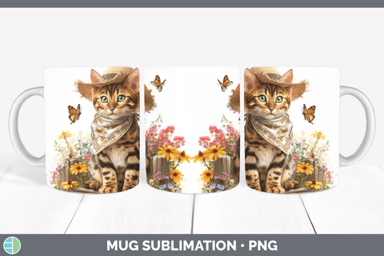 GorgeousCats Bandana Summer Mug Wrap design.