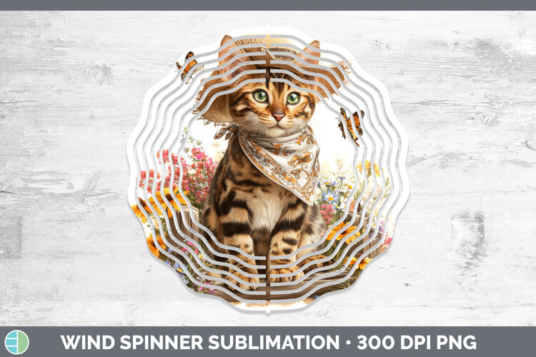 GorgeousCats Bandana Summer Wind Spinner design.
