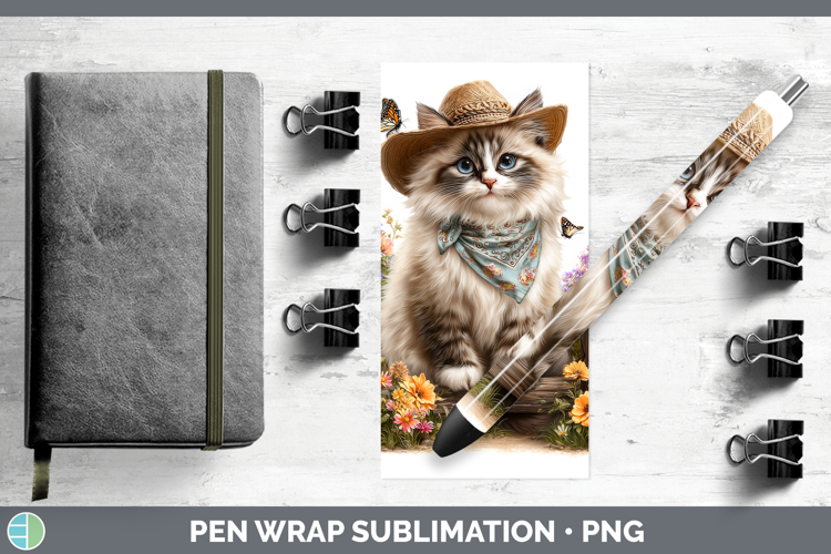 Birman Pen Wrap Cats Bandana Summer Sublimation Pen Designs