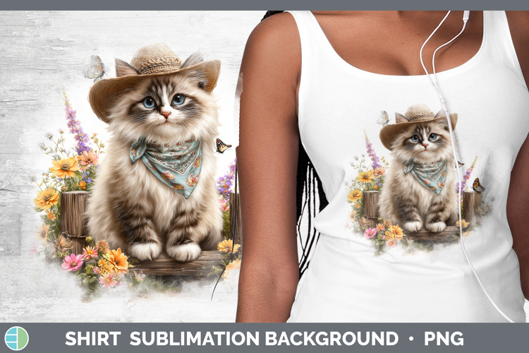 Birman Shirt Cats Bandana Summer Sublimation Background Desi