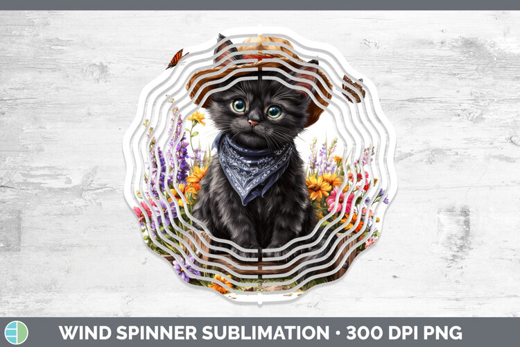 GorgeousCats Bandana Summer Wind Spinner design.