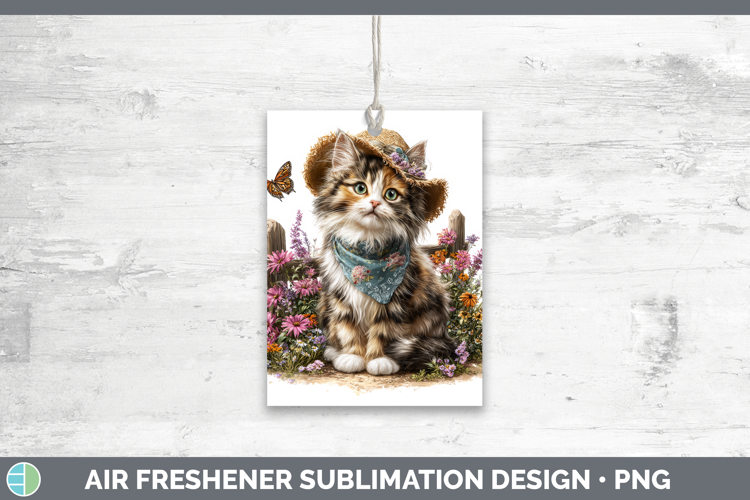 Calico Air Freshener Cats Bandana Summer Sublimation Car Fre