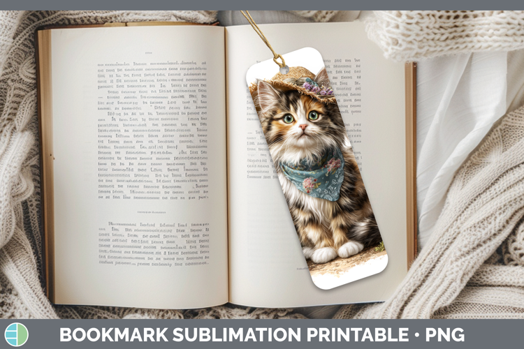 Calico Bookmark Cats Bandana Summer Sublimation Printable De