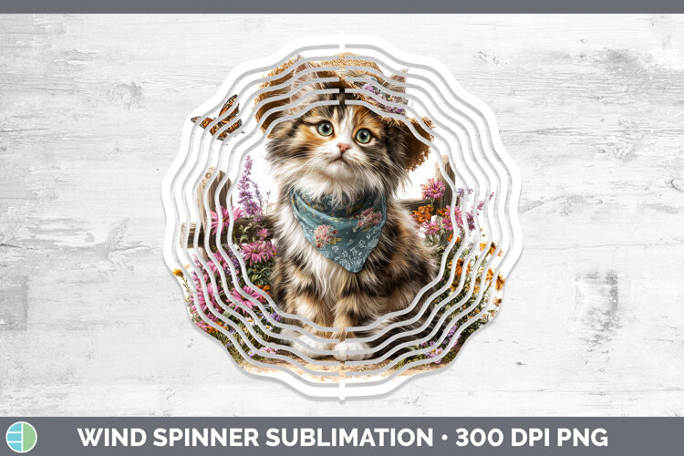 GorgeousCats Bandana Summer Wind Spinner design.