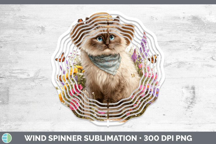 GorgeousCats Bandana Summer Wind Spinner design.