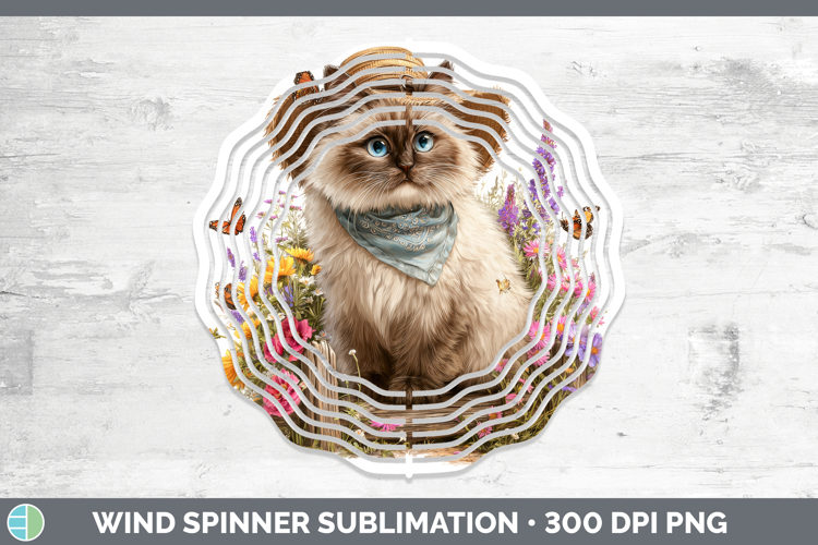 Himalayan Wind Spinner Cats Bandana Summer Sublimation Spinn