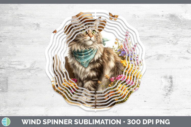 GorgeousCats Bandana Summer Wind Spinner design.