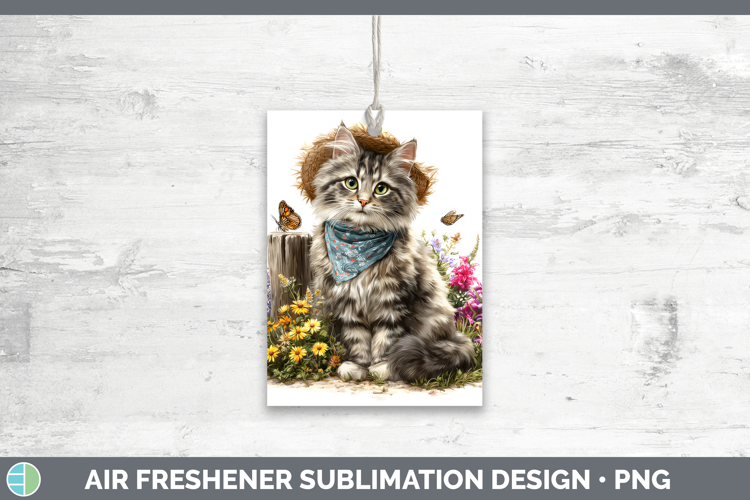 Norwegian Forest Air Freshener Cats Bandana Summer Sublimati
