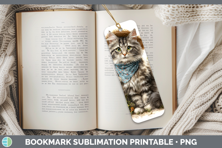 Norwegian Forest Bookmark Cats Bandana Summer Sublimation Pr