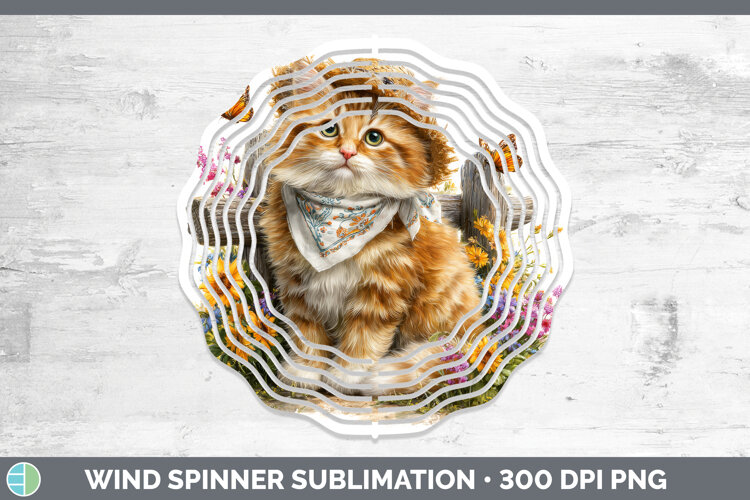 GorgeousCats Bandana Summer Wind Spinner design.