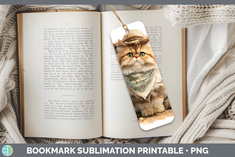 GorgeousCats Bandana Summer Bookmark design.