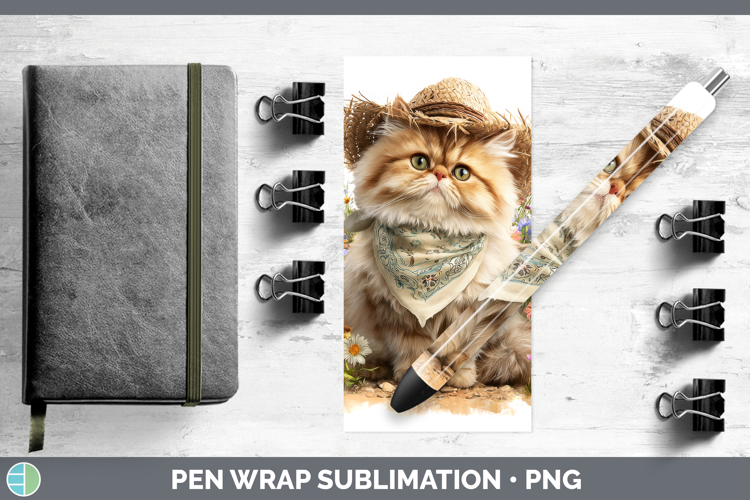 Persian Pen Wrap Cats Bandana Summer Sublimation Pen Designs