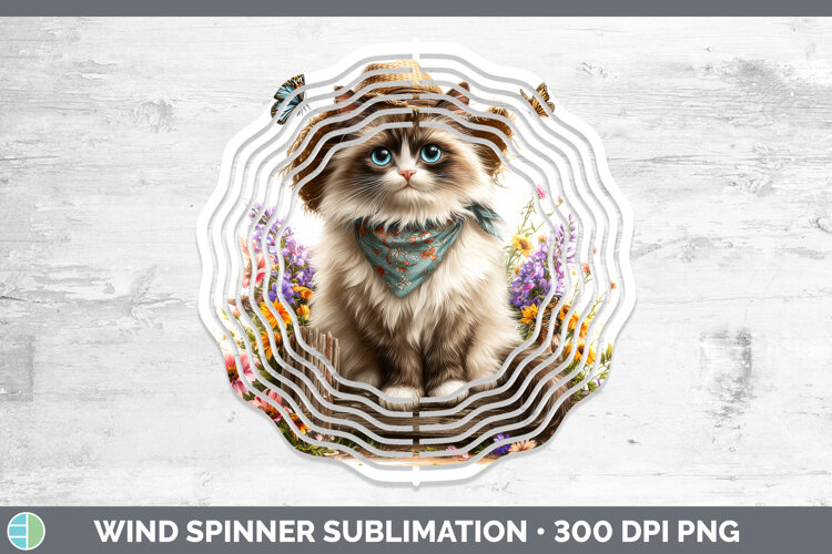 GorgeousCats Bandana Summer Wind Spinner design.
