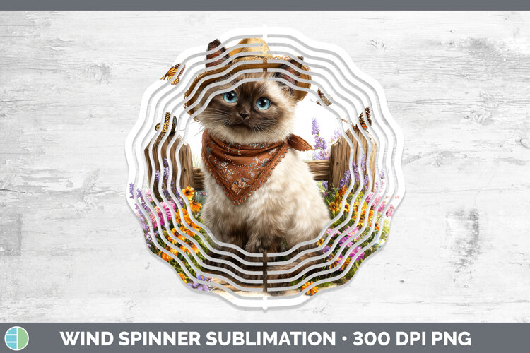 GorgeousCats Bandana Summer Wind Spinner design.
