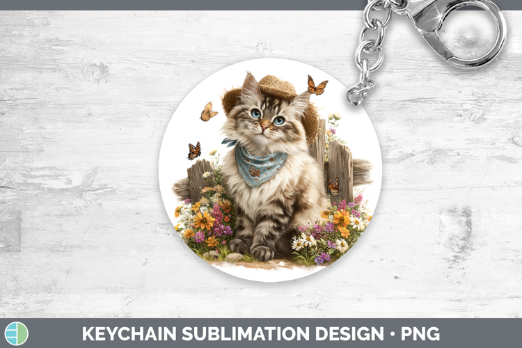 Siberian Keychain Cats Bandana Summer Sublimation Keyring De