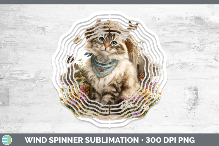 Siberian Wind Spinner Cats Bandana Summer Sublimation Spinne