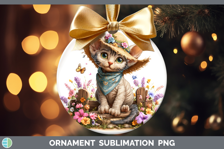 Sphynx Ornament Cats Bandana Summer Sublimation Bauble Desig