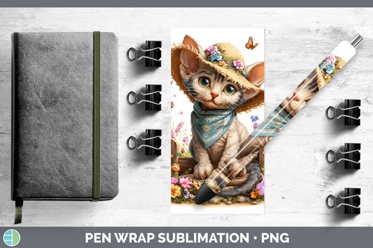 Sphynx Pen Wrap Cats Bandana Summer Sublimation Pen Designs