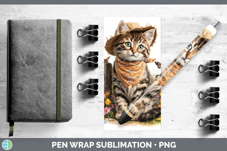 GorgeousCats Bandana Summer Pen Wrap design.