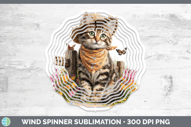 GorgeousCats Bandana Summer Wind Spinner design.
