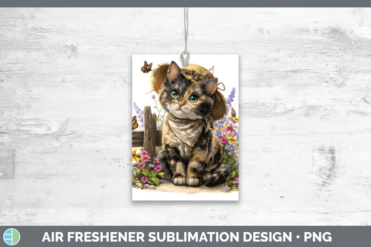 Tortoiseshell Air Freshener Cats Bandana Summer Sublimation
