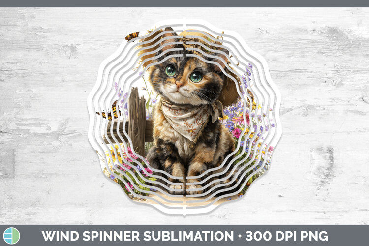 GorgeousCats Bandana Summer Wind Spinner design.