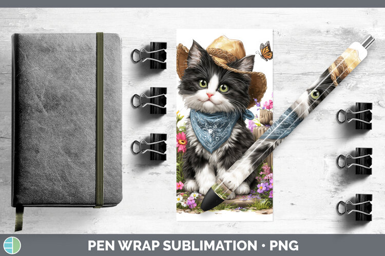 GorgeousCats Bandana Summer Pen Wrap design.