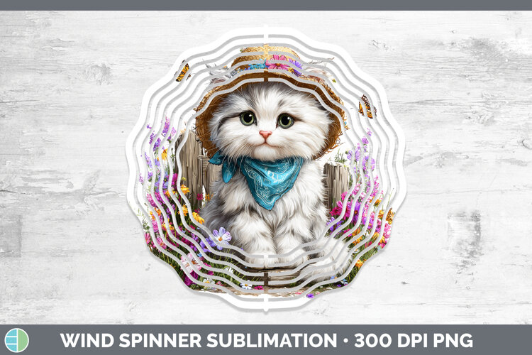 GorgeousCats Bandana Summer Wind Spinner design.
