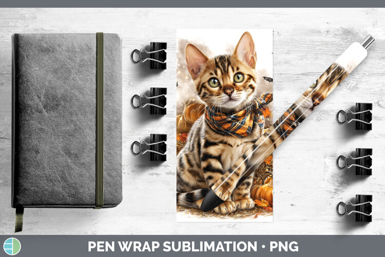 GorgeousCats Boho Autumn Pen Wrap design.