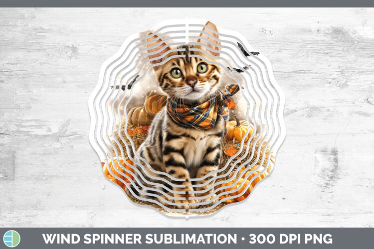 GorgeousCats Boho Autumn Wind Spinner design.