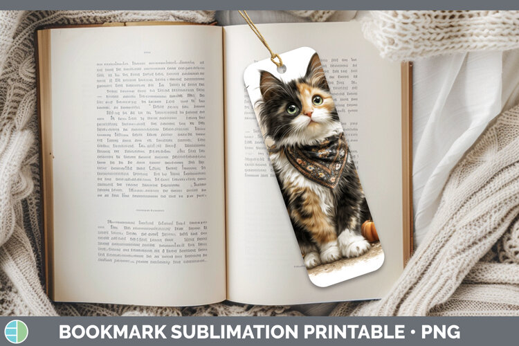 GorgeousCats Boho Autumn Bookmark design.