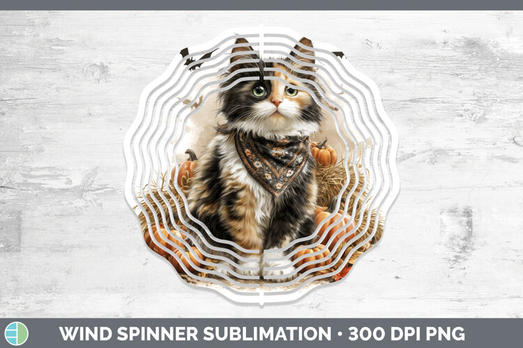 GorgeousCats Boho Autumn Wind Spinner design.