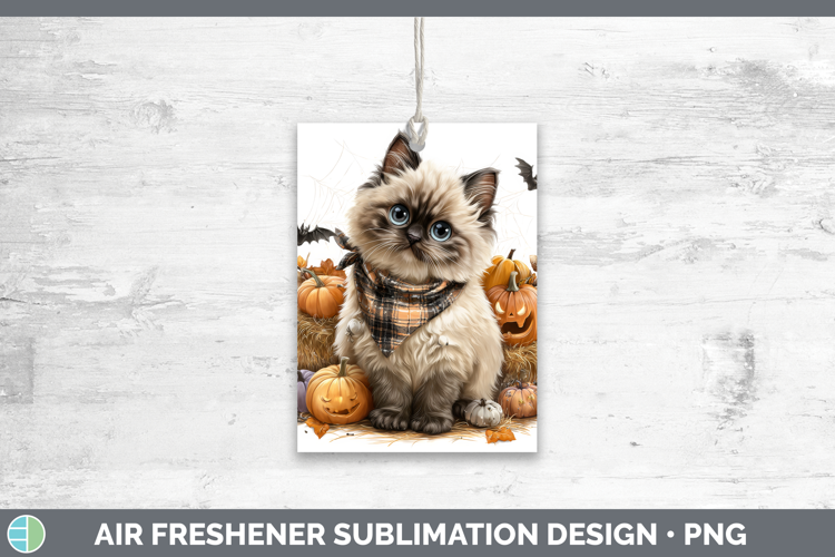 Cats Boho Autumn Himalayan Cat Air Freshener Sublimation Car