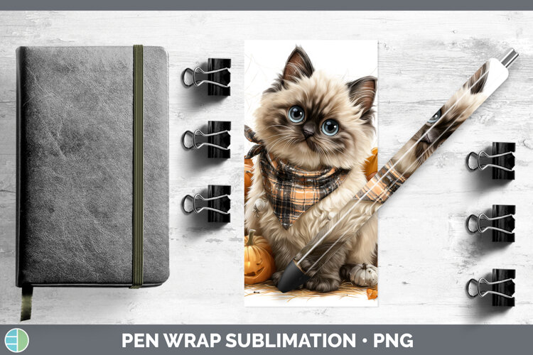 GorgeousCats Boho Autumn Pen Wrap design.