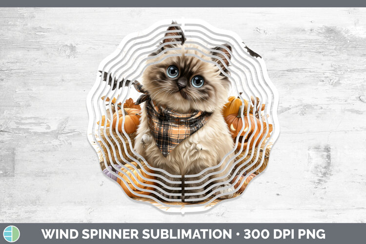 GorgeousCats Boho Autumn Wind Spinner design.