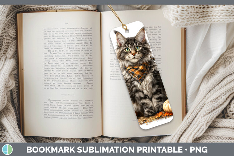 GorgeousCats Boho Autumn Bookmark design.