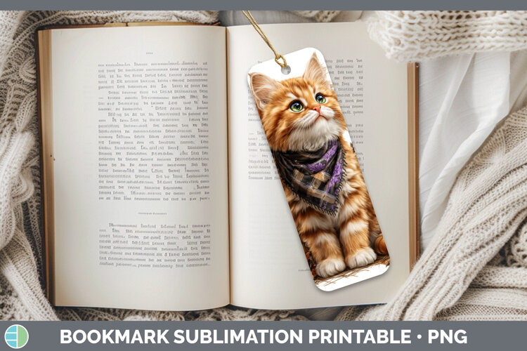 GorgeousCats Boho Autumn Bookmark design.