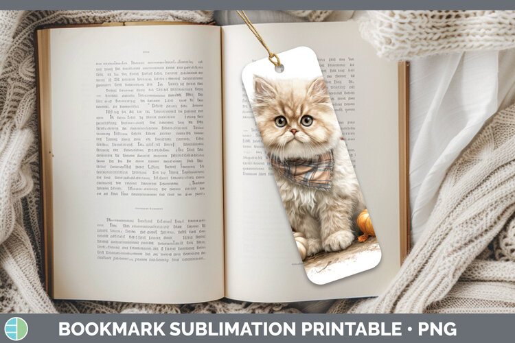 GorgeousCats Boho Autumn Bookmark design.